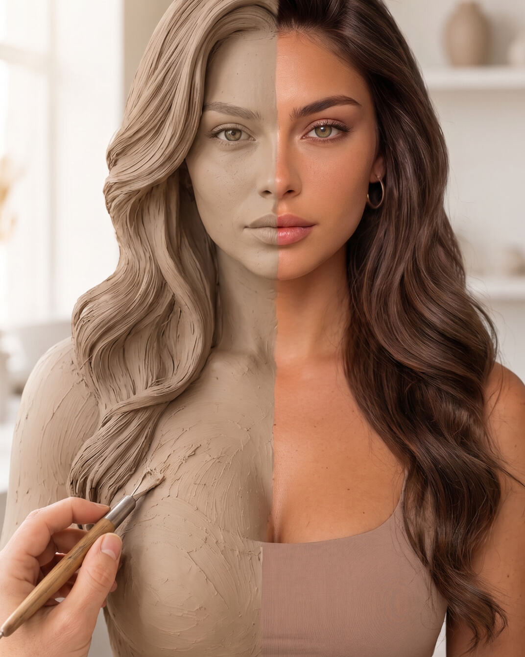 Your likeness beside its AI avatar version