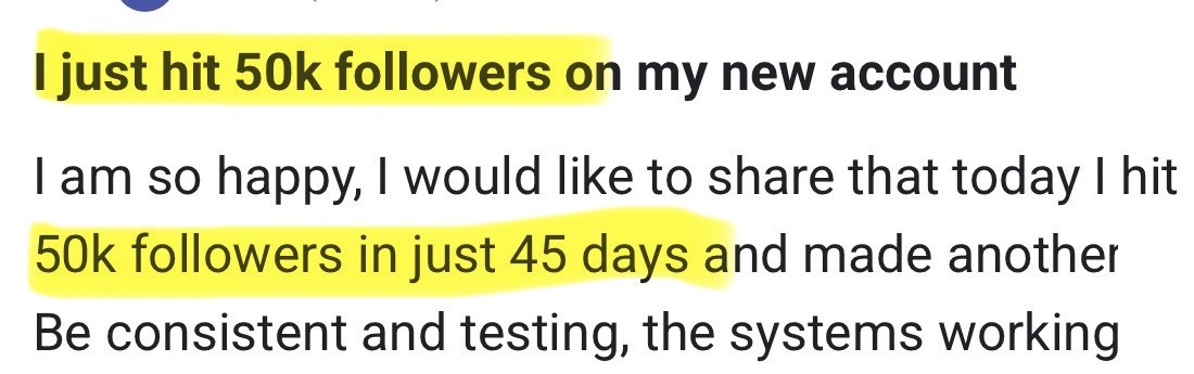 Community result